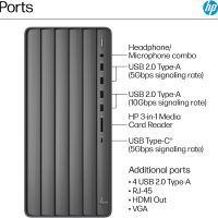 HP Envy Desktop PC, Intel Core i7-14700, 32 GB RAM, 1 TB SSD, Intel UHD Graphics 770, Windows 11 Pro, TE01-5002 (2024) - Image 8