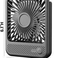 Koonie USB Desk Fan, Strong Wind Ultra Quiet Small Personal Fan with 180° Tilt Folding and 3 Speeds Adjustable, USB-C Corded Powered Mini USB Fan for Office Desktop Bedroom, NO BATTERY - Image 7
