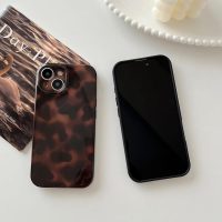 Compatible with for iPhone 13 Case, Tortoise Shell Chic Amber Brown Print Leopard, Classic Soft TPU Protective Shockproof Case for iPhone 13 6.1 ''Color2 - Image 3