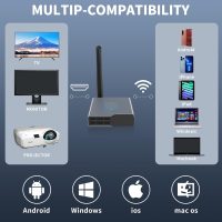 Wireless HDMI Display Dongle Adapter, Portable Transmitter, Streaming Media Video/Audio/File HDMI Wireless Extender for Smartphone,Laptop to HDTV/Monitor/Projector, Support Airplay DLNA Miracast - Image 2