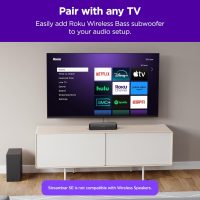 Roku Streambar SE | 2-in-1 TV Soundbar with Built-in 4K/HD/HDR Streaming, Premium Speakers, & Enhanced Speech Clarity for Crisp, Clear Dialogue - Quick Guided Simple Setup - Image 8