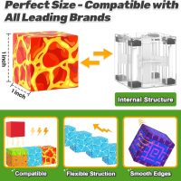 Magnetic Blocks - Build Mine Magnet World Magic Portal Set, Magnetic Tiles Building Blocks Toddler Toy STEM Sensory Outdoor Toys for 3+ Year Old Boys & Girls, Creative Kids Games Kids Toys 84PCS - Image 2