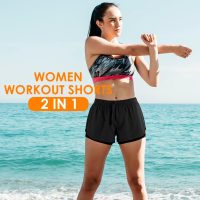 Women's 2 in 1 Running Shorts for Gym Yoga Workout Athletic Shorts High-Waisted Shorts with Liner Pockets - Image 5
