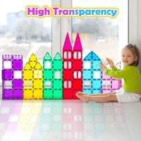 Magnetic Tiles,100PCS 3D Building Blocks, Magnets Building Set for Kids, Construction STEM Stacking Toys, Magnets Toy Gift for Toddlers, Boys and Girls - Image 7