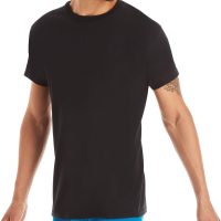 Hanes T-Shirt Pack, Stay-Tucked Cool & Breathable Cotton Tees, Best Undershirts for Men - Image 4