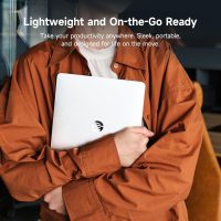 HP 14" Ultral Light Laptop for Students and Business, Intel Quad-Core, 8GB RAM, 192GB Storage(64GB eMMC+128GB Ghost Manta SD Card), 1 Year Office 365, USB C, Win 11 S - Image 5