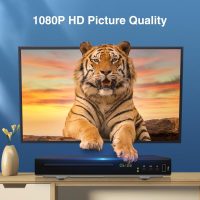 Blu Ray DVD Player, 1080P Home Theater Disc System, Play All DVDs and Region A 1 Blu-Rays, Support Max 128G USB Flash Drive + HDMI/AV/Coaxial Output + Built-in PAL/NTSC with HDMI/AV Cable - Image 3