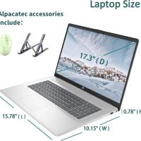HP 17.3" Laptop, Full HD (1920 * 1080) Display, AMD Ryzen 5 Processor (Beats i7-11370H), 32GB RAM, 1TB SSD, Windows 11 Home, Webcam, Wi-Fi, Bluetooth, Natural Silver, Alpacatec Accessory - Image 5