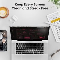 Screen Cleaner Spray - TV Screen Cleaner Spray and Microfiber Cloth kit, Computer Screen Cleaner & Car Screen Cleaner for TV, Monitor, Laptop, MacBook, iPad, iPhone and Electronic Devices - 2 Pack - Image 3
