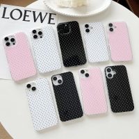 Compatible with iPhone 13/14 Case, Fashion Cute Aesthetic Polka Dot Pattern Cover for Women, Shockproof Slim Soft TPU and Hard PC Protective Phone Case - White - Image 2