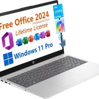 HP 15.6" Business Laptop, Free Microsoft Office 2024 Lifetime License, Copilot AI Chat, HD Touchscreen Display, Intel 6-Core i3-1215U 4.4 GHz, 16GB RAM, 1TB SSD, Long Battery Life, Windows 11 Pro - Image 2