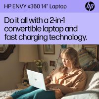 2025 HP Envy x360 2-in-1 Touchscreen Laptop (14" FHD, Intel 10-Core Core 5 120U (> i7-1355U), 8GB RAM, 512GB SSD) for Creator, Designer, Photographer, 5MP Webcam, Fingerprint, Backlit KB, Win 11 Home - Image 7