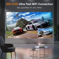 AuKing Projector, 2025 Upgraded Electric-keystone Projector, Full HD 1080P Home Theater Video Projector, Compatible with HDMI/USB/AV/Smartphone/TV Box/Laptop - Image 2