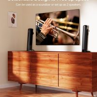 ULTIMEA 2.2ch Sound Bar for TV, Peak Power 100W, 2-in-1 Detachable Bluetooth 5.3 Soundbar for TV, 3 EQ Modes, Bass Adjustable for TV Speakers, App, ARC/Optical/Aux/Wall Mount, Apollo S40 - Image 4