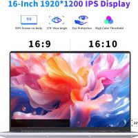 16 Inch Laptop Computer 2025, Gaming Laptop, 16GB RAM 1TB SSD, N95 Processor, FHD 1920 * 1200, 180° Open, Backlit Keyboard, Windows 11 Pro, Fingerprint Unlock, UHD Graphics 750 MHz, Student - Image 3