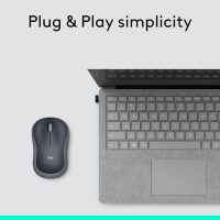 Logitech M185 Wireless Mouse, 2.4GHz with USB Mini Receiver, 12-Month Battery Life, 1000 DPI Optical Tracking, Ambidextrous PC/Mac/Laptop - Swift Grey - Image 8