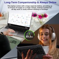jumper 16 inch Convertible Laptop, 2 in 1 Laptop Computer with IPS FHD 360 Degree Touchscreen, 16GB DDR4 640GB Storage, Fingerprint Reader, WiFi 6, 53.2WH, Backlit Keyboard, Type-C, 1 Year Office 365 - Image 8