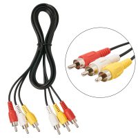 3 RCA Cable Audio Video Composite Cable, 5 ft RCA 3-Male to 3-Male, for TV, VCR, DVD, Satellite, and Home Theater Receivers - Image 2