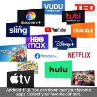 SYLVOX 22'' Smart 12 Volt TV Digital Video Disc Combo FHD 1080P Android 11.0, with ARC CEC WiFi Wireless Connection, for Home, RV Camper, and Mobile Use(Limo Series),Black - Image 7