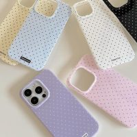 Compatible with iPhone 13/iPhone 14 Case with Cute Fashion Polka Dot Aesthetics Design Simple Case for Soft TPU Slim Protection Case for iPhone 13/14-White - Image 4