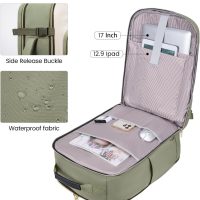 LOVEVOOK 40L Travel Backpack for Women & Men, Airline Approved Carry On Luggage with 3 Packing Cubes, TSA Overnight Bags, Waterproof Personal Item Bag, Weekender Essentials Backpacks fits 17" Laptop - Image 8