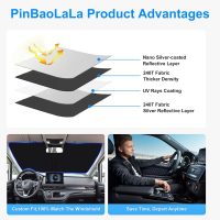 Car Sun Shade for 2016-2022 Honda HR-V Accessories Windshield Sunshade Cover Front Window Shade Custom Fit HR-V Sun Visor Protector Foldable Blocks UV Rays - Image 6