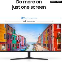 SAMSUNG 34" ViewFinity S50GC Series Ultra-WQHD Monitor, 100Hz, 5ms, HDR10, AMD FreeSync, Eye Care, Borderless Design, PIP, PBP, LS34C502GANXZA, 2023, Black - Image 3