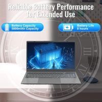 2025 Laptop Computer 15 15.6 Inch FHD, Windows 11 Pro with MS Office for School College Students Business, 8GB RAM, 256GB SSD, Dual-Core Intel Celeron(Up to 2.6GHz), Wi-Fi, Bluetooth, USB 3.2, Gray - Image 7