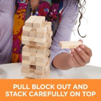 Hasbro Gaming Jenga Wooden Blocks Stacking Tumbling Tower Game | Party Games for Kids & Families | Easter Basket Stuffers | Ages 6+ (Amazon Exclusive) - Image 3