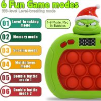 Quick Push Bubble Game,POP Toy Fast Push Game,Quick Push Pop Fidget Toys for Kids 3-12 Years Old,6 Game Mode Upgrades,Handheld Puzzle Games for Halloween and Christmas,Sensory Toys (Unicorn) - Image 2