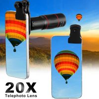 Phone Camera Lens Kit 21 in 1 with Selfie Light Universal 18x Telephoto Lens with Tripod 0.63x Wide Angle 15x Macro 198° Fisheye 2X Telephoto Cpl Compatible with Most Smartphone - Image 3