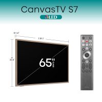 Hisense 65-Inch Class QLED 4K S7N CanvasTV™ Series Dolby Vision HDR Google Smart TV (65S7N) - 144Hz, Art Mode, Anti-Glare Panel, Hi-Matte Display, Frame & UltraSlim Wall Mount Included - Image 2