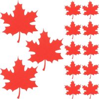 20Pcs Glitter Paper Maple Leaves Cutouts Decorative Fall Leaf Paper Cuts for Autumn Home Decor Craft Projects Thanksgiving Decorations and Fall Decor - Image 7