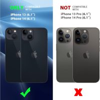 CACOE Magnetic Case for iPhone 13 & iPhone 14 6.1 inch-Compatible with MagSafe & Magnetic Car Phone Mount,Anti-Fingerprint TPU Thin Phone Cases Cover Protective Shockproof (Matte Black) - Image 3