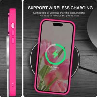 BENTOBEN Magnetic for iPhone 13 Pro Case [Compatible with Magsafe] Translucent Matte 13 Pro Phone Case Slim Thin Shockproof Women Men Girls Boys Protective Cover Cases for iPhone 13 Pro 6.1", Hot Pink - Image 7