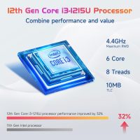 NIMO 17.3" IPS FHD-Laptop, Intel 6 Cores i3-1215U 16GB RAM 256GB SSD (Beat Ryzen 5 7520U, Up to 4.4GHz) Computer with 65W GaN Type C Backlit Keyboard Fingerprint, for Home Student and Business Blue - Image 3