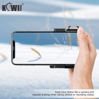 KIWIFOTOS Phone Camera Grip Handle Holder Phone Tripod Mount with Detachable Remote Shutter & Cold Shoe Adapter for iPhone 14 15 16 Pro Max Samsung Smartphone Selfie Vlog Video Shooting, Black - Image 4