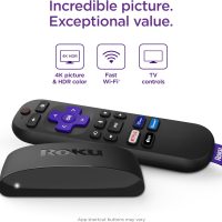 Roku Express 4K+ | Roku Streaming Device 4K/HDR with Voice Remote, Free & Live TV - Image 2