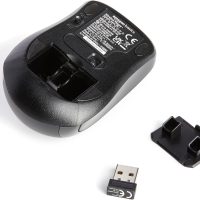 Amazon Basics 2.4 Ghz Wireless Optical Computer Mouse with USB Nano Receiver, Black - Image 4