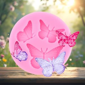 Butterfly Fondant Silicone Molds For Cake Decorating Cupcake Topper Chocolate Candy Gum Paste Polymer Clay