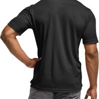CQR Men's Polo Shirts, Tactical Short Sleeve Golf Performance Shirts, Lightweight Dry Fit UPF 50+ Pique - Image 3