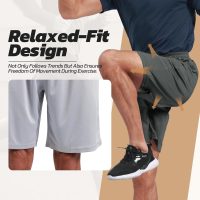 3 Pack Gym Basketball Mens Shorts - Quick Dry Black Workout Athletic Shorts with Pockets for Casual Running (S-6XL) - Image 4