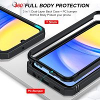 LeYi Compatible for Samsung Galaxy A15-5G Phone Case: Galaxy A15 5G Screen Protector Scratch Resistant [2 Packs] with A15 Case, Heavy Duty Shockproof para Basic Android Galaxy Phone Case A 15, Black - Image 5
