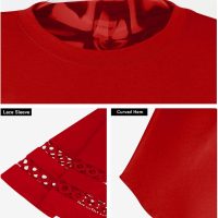 XIEERDUO 3/4 Length Sleeve Womens Tops and Blouses Dressy Casual Crewneck T Shirts Fashion Clothes Loose Fit Trendy - Image 6