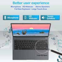 17.3'' FHD Business Laptop, Celeron Quad-Core Processor (Up to 2.9GHz), 8GB RAM 256GB SSD, Windows 11,Type-C, Wi-Fi, USB3.0, Long Battery Life for Office/Student/Home Use - Image 5