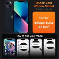TAURI 3 in 1 Magnetic for iPhone 13 Case, [Compatible with MagSafe] [with 2X Screen Protectors] Not-Yellowing, Military-Grade Protection Slim Phone Case for 13 Cover, Clear, 6.1" - Image 7