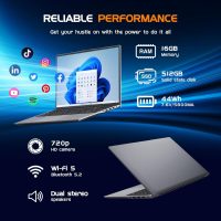 16" Laptop Computer Core i5(up to 3.6GHz)16GB RAM,512GB SSD,Window 11 Pro Notebook PC,MS Office,gaming laptop,1920 x 1200 FHD 16:10 Display, with BT5.0 Wi-Fi, USB A, HDMI, RJ45, Backlit Keyboard - Image 5