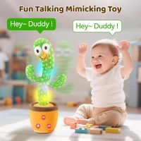 Dancing Talking Cactus Toy for Baby Toddler, Boys Girls Gifts Singing Mimicking Recording Repeating What You Say Baby Toys with 120 English Songs (Adjustable Volume) - Image 2