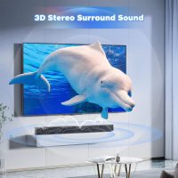 Sound Bar, Bass Speakers for Smart TV with Dual Subwoofer 3D Surround Sound System, 32 Inch 2.2CH Home Theater Audio Soundbar, HDMI ARC Connection, 2 in 1 Detachable & Wall Mountable - Image 8