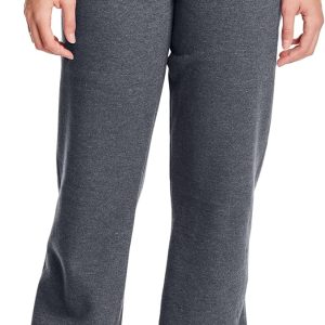 Hanes Women’s EcoSmart Fleece Petite Sweatpants, Open Bottom Sweatpants, Petite, 28.5''